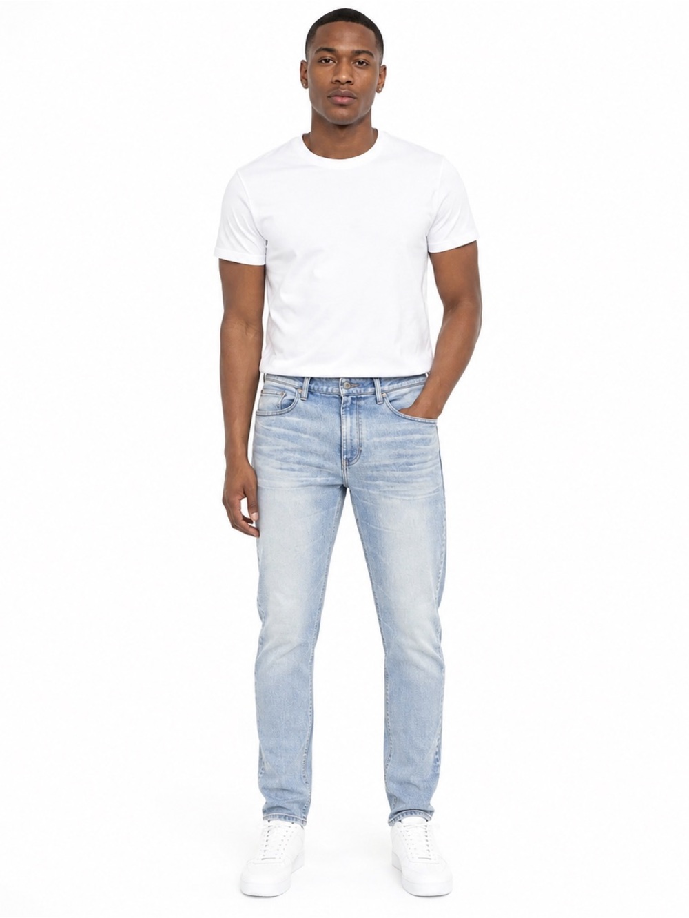PacSun Men's Light Blue Slim Straight Jeans